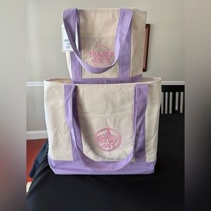 2- Trader Joe’s Lavender Tote Bag